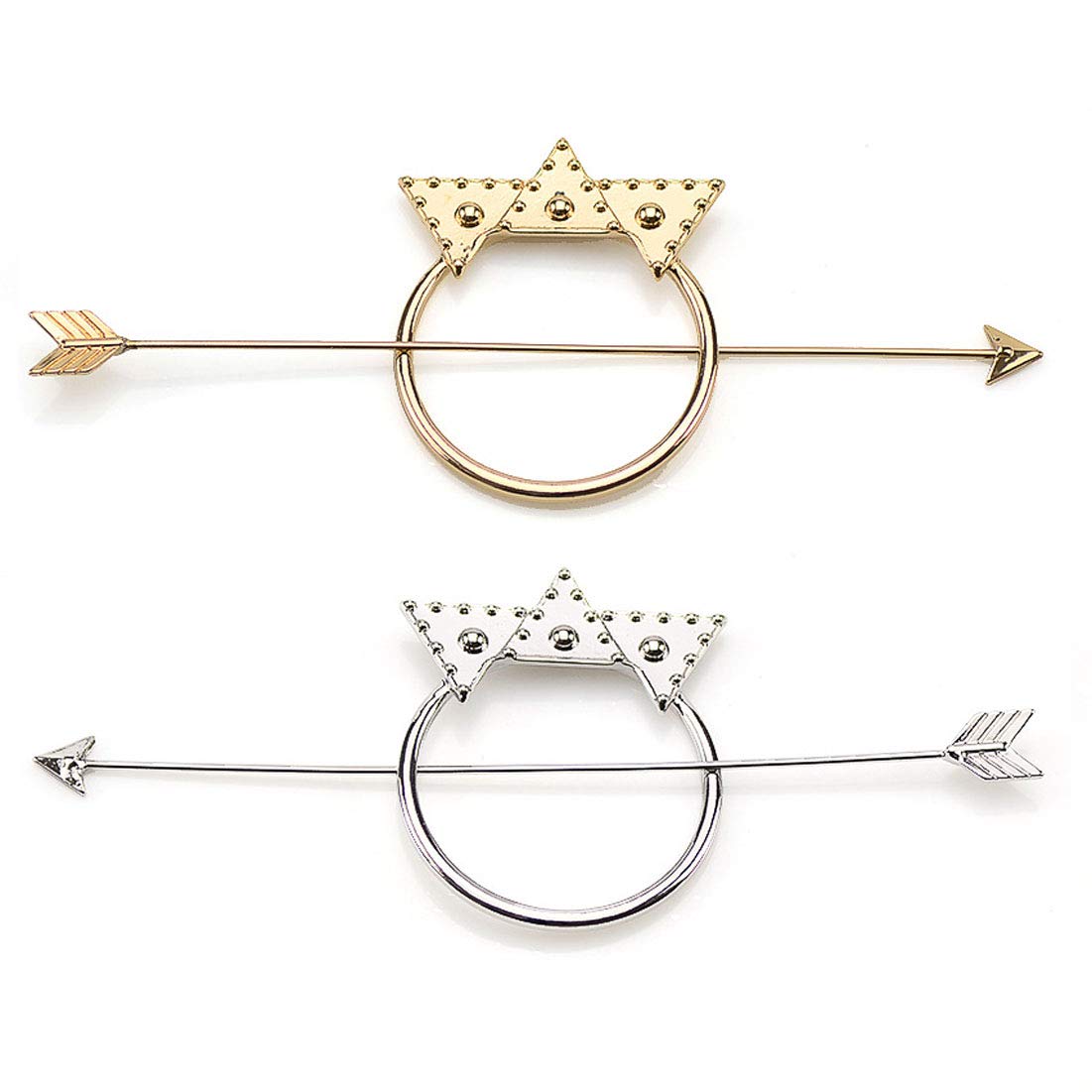 2 PCS Vintage Minimalist Alloy Hair Sticks - Elegant Hairpins & Shawl Pins for Women | Long Hair Forks, Geometric Hair Clips, Dainty Hair Accessories for Girls | Perfect for Updos, Bun Hairstyles & Scarf Styling