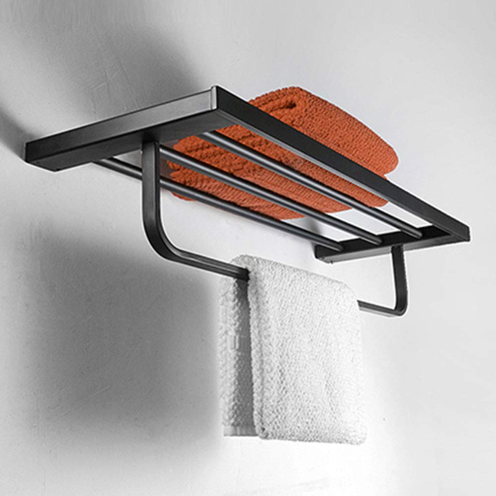 304 Stainless Steel Black Bathroom Shelf Set - Rustproof Wall Mounted Storage Organizer for Shower, Toiletries & Cosmetics | Perfect for Modern Bathroom, Spa & Hotel Decor