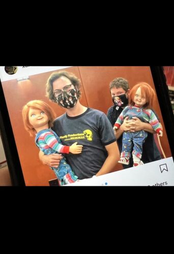 Authentic Autographed Trick or Treat Studios CHILD'S PLAY 2 Good Guys Chucky Doll - Signed Collectible Horror Movie Memorabilia for Halloween Decor & Scary Film Fan Gifts