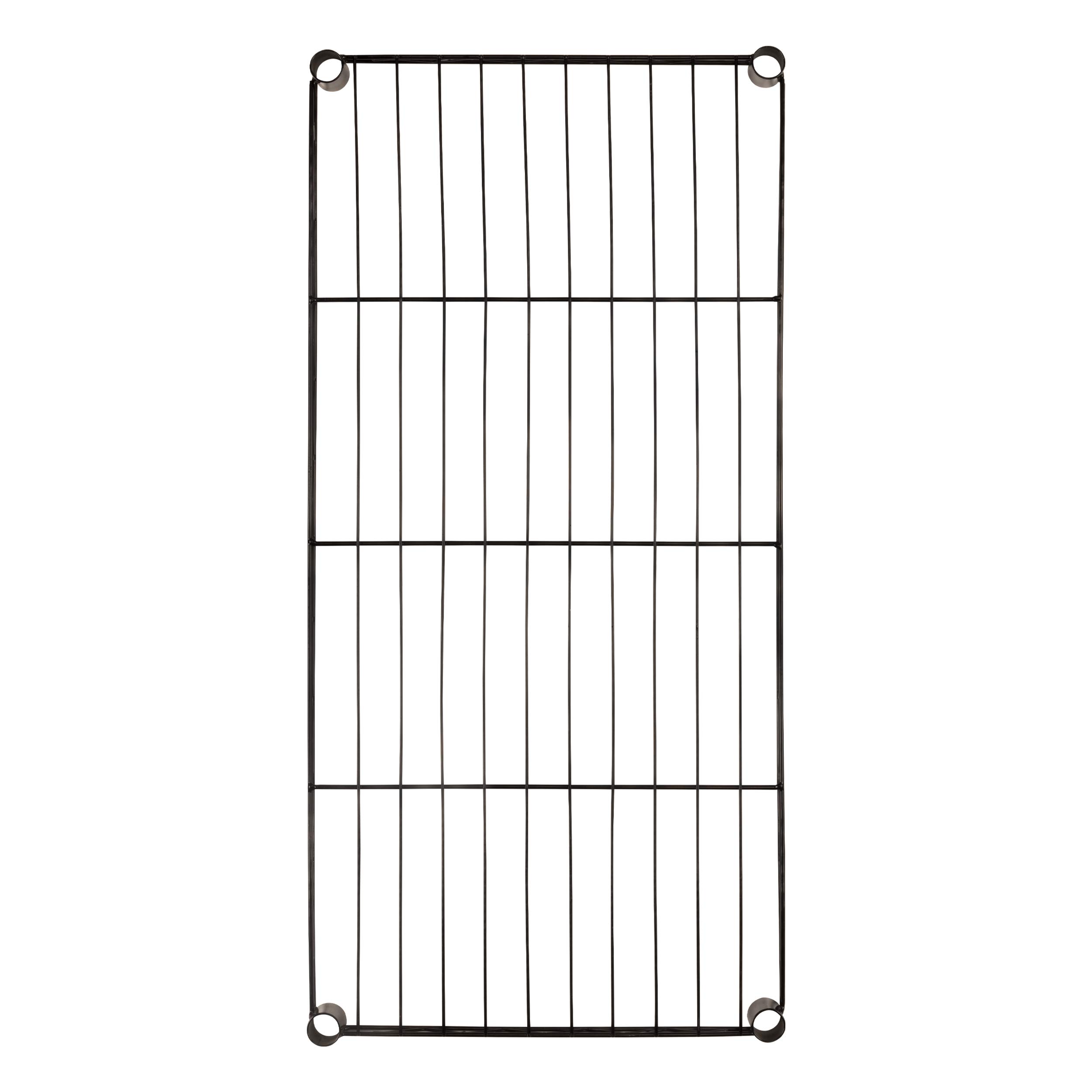 4-Tier Black Wire Shelving Unit - Heavy Duty Multi-Purpose Metal Storage Rack for Kitchen, Garage, Pantry & Closet Organization