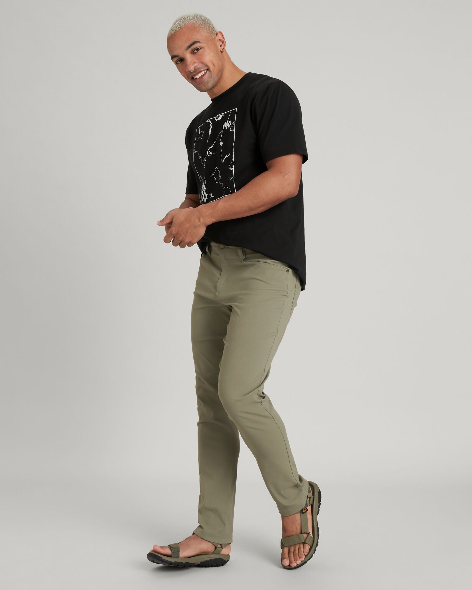 Men's Flight Long Pants - Lightweight Comfortable Travel Pants for Hiking, Outdoor & Casual Wear - Beech Color