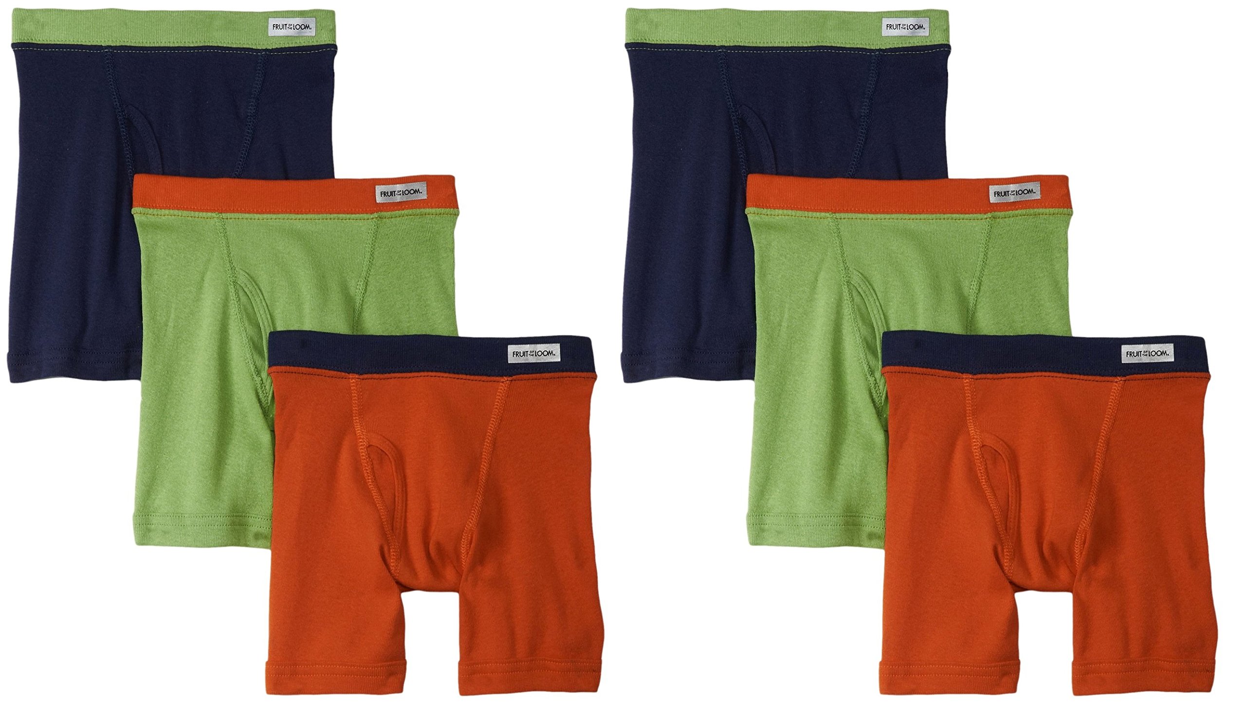 Fruit of the Loom Boys' Cotton Boxer Briefs Underwear 5-Pack - Soft Breathable Comfort for Everyday Wear, School & Playtime