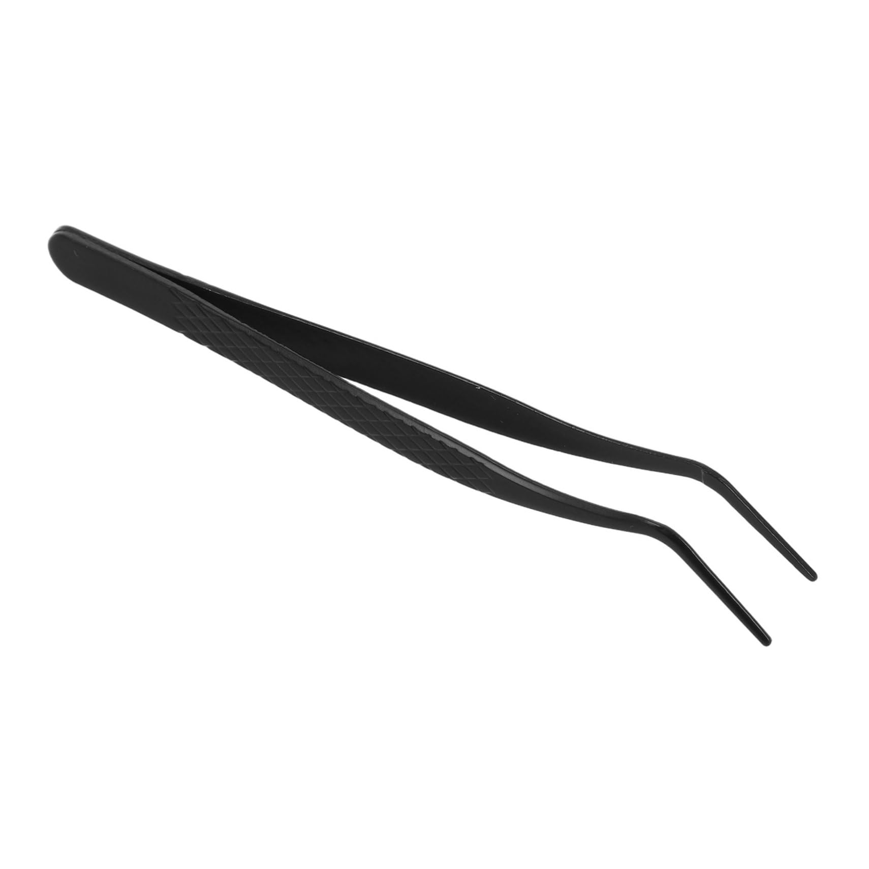 Professional Stainless Steel Eyelash Extension Tweezers - Curved Tip Precision Lash Tweezers for Salon & DIY Use - Perfect for Lash Extensions, Volume Lashes, and Individual Lash Application