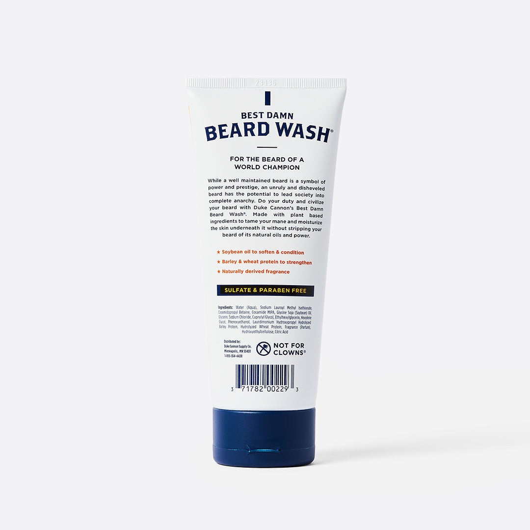 Best Damn Beard Wash for Men - Natural & Moisturizing Beard Shampoo - Perfect for Daily Grooming & Softening Facial Hair