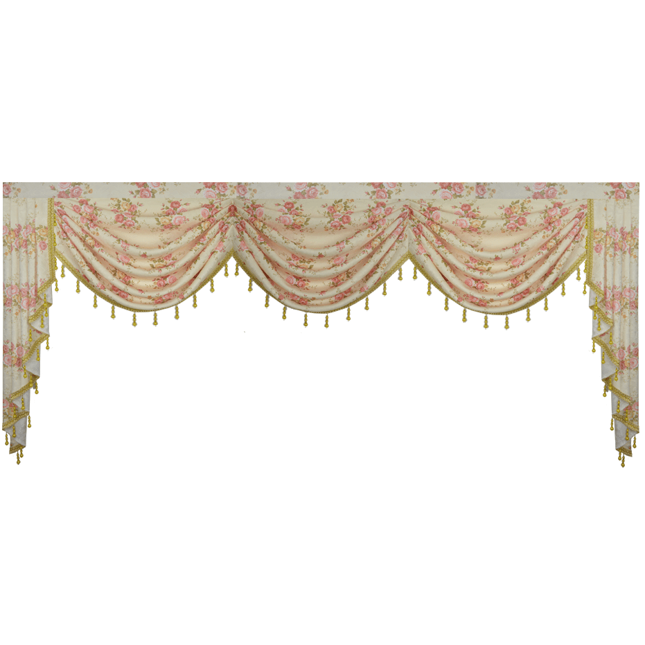 Ethan Flower Pastoral Printed Valance - Floral Window Valance Curtain for Living Room, Bedroom, Kitchen - Home Decor & Farmhouse Style Window Treatment
