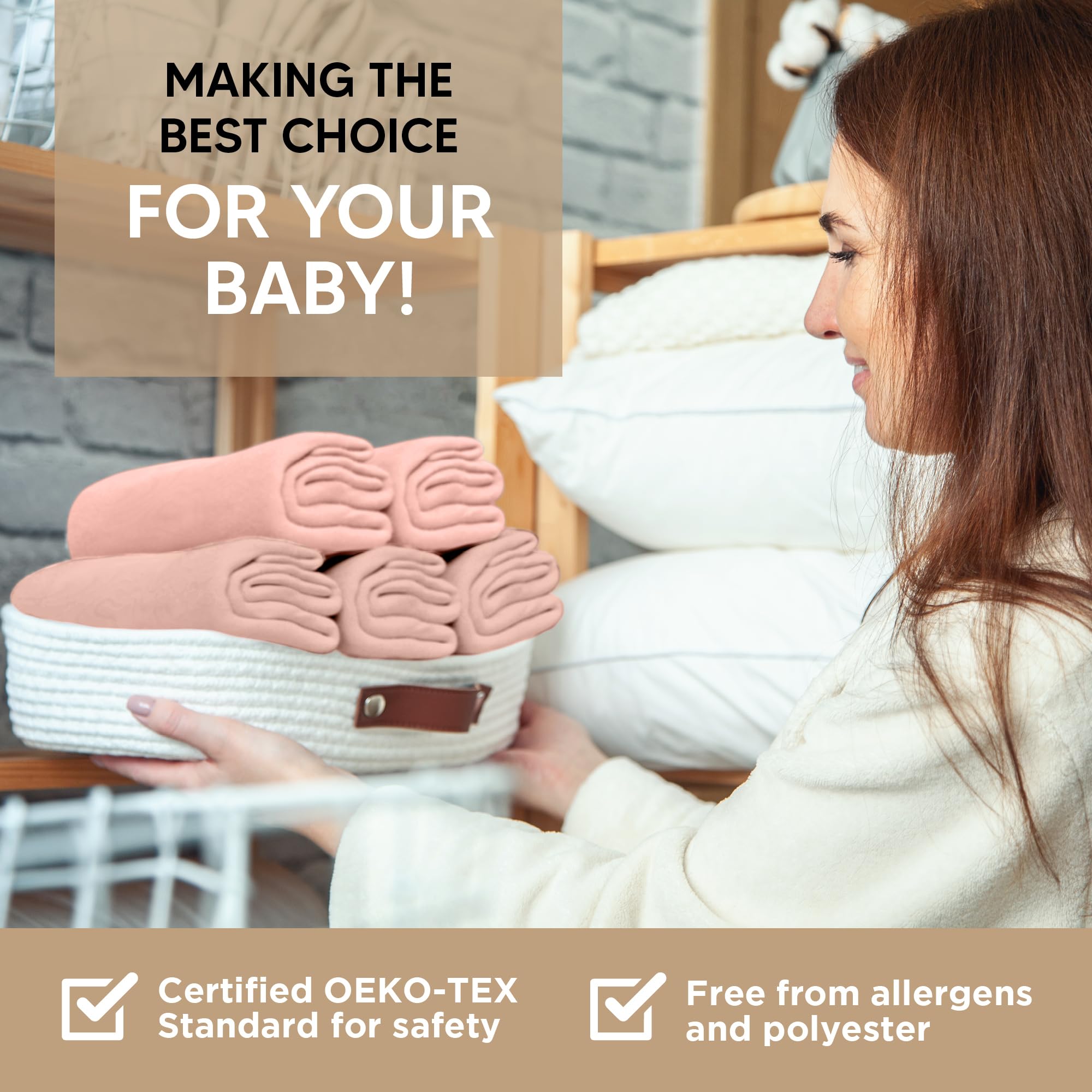 Organic Cotton Crib Sheets for Boys & Girls - 100% Jersey Cotton Fitted Sheets for Standard Crib & Toddler Mattress | Super Soft, Breathable & Hypoallergenic | 2-Pack (52