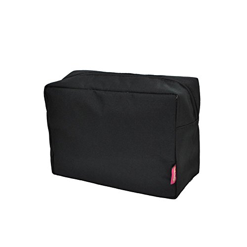 Black NGIL Large Cosmetic Travel Pouch - Waterproof Makeup Organizer Bag for Women | Perfect for Travel, Gym & Daily Use