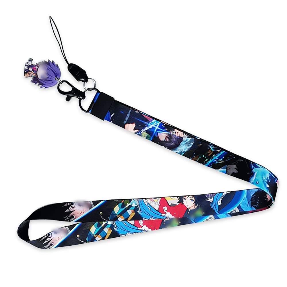 Tomioka Giyuu Anime Lanyard for Keys & ID Badges - Premium Quality (0.78×17.70in) - School & Office Use