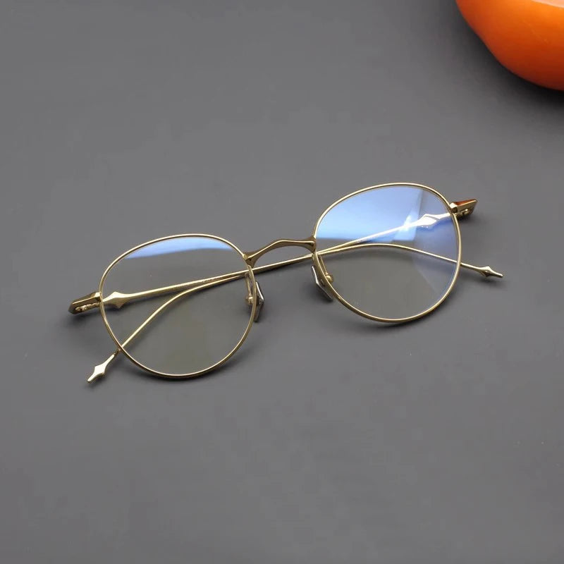 Stylish Black Titanium Oval Round Eyeglasses for Women - Lightweight & Durable Full Rim Frames - Perfect for Work, Reading & Everyday Fashion