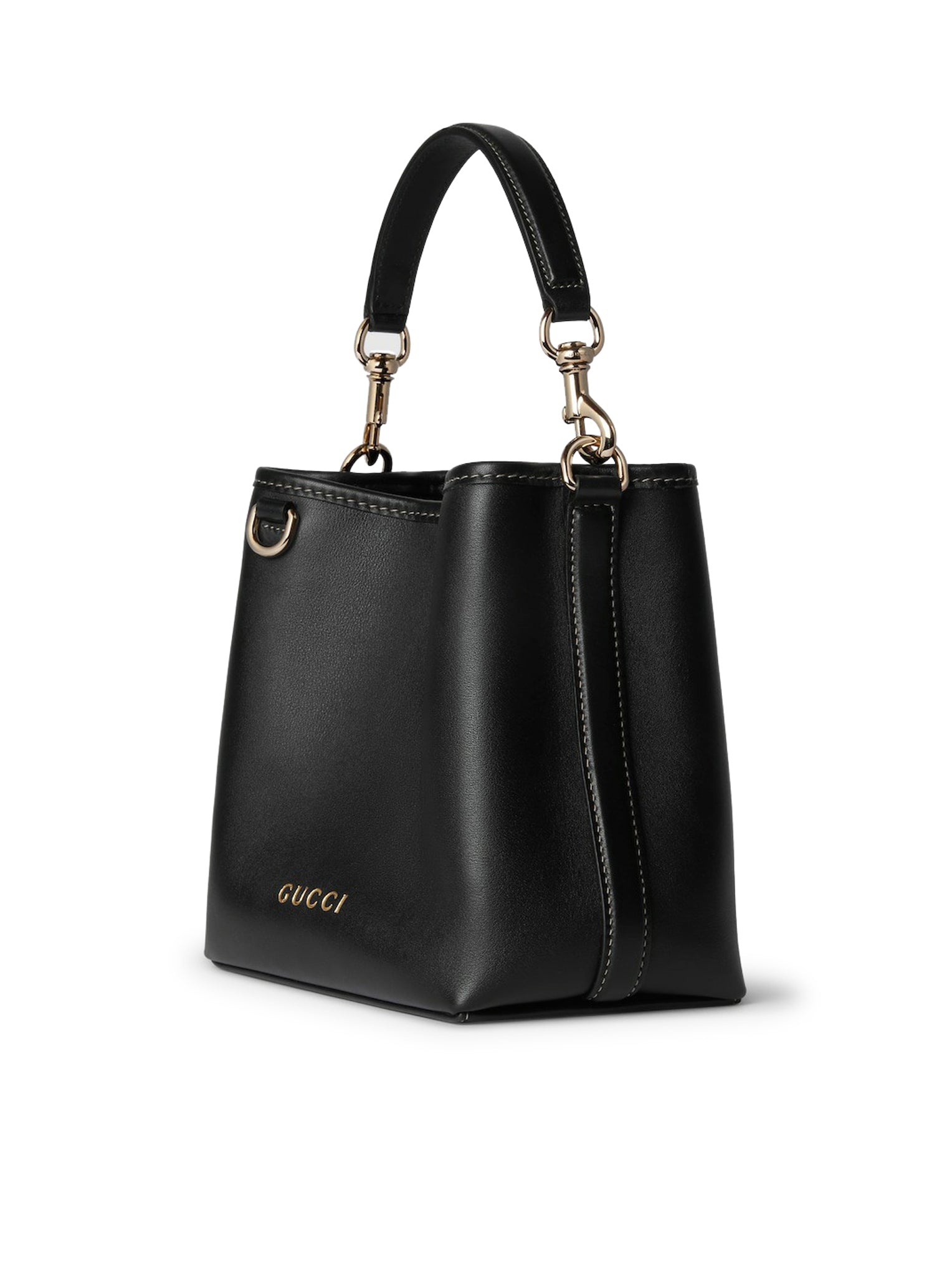Gucci Mini GG Emblem Bucket Bag - Stylish Leather Crossbody Handbag for Women | Perfect for Everyday Use, Travel & Shopping