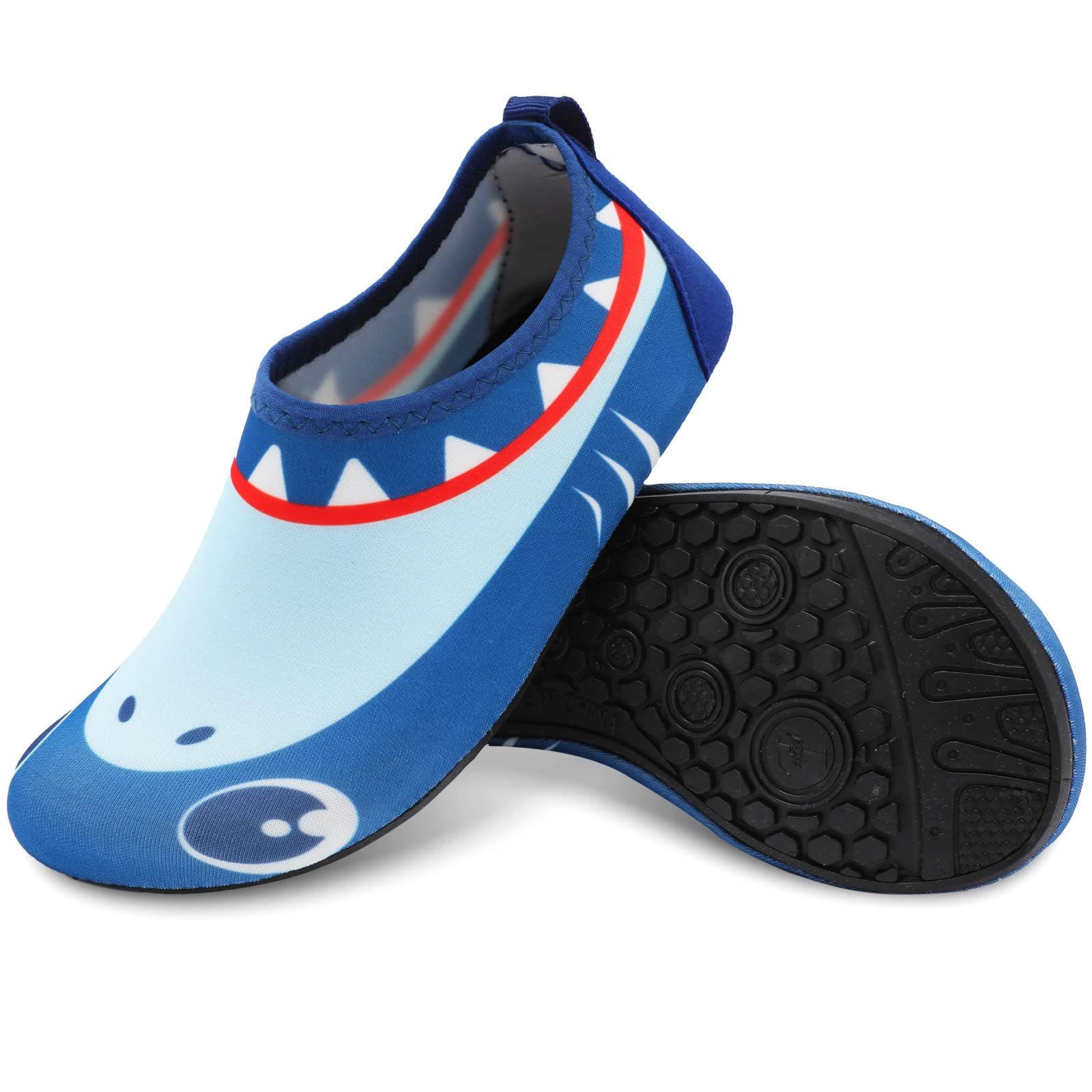 L-RUN Kids Swim Water Shoes - Barefoot Aqua Socks for Beach, Pool, Surfing, Yoga - Perfect for Water Activities and Outdoor Adventures
