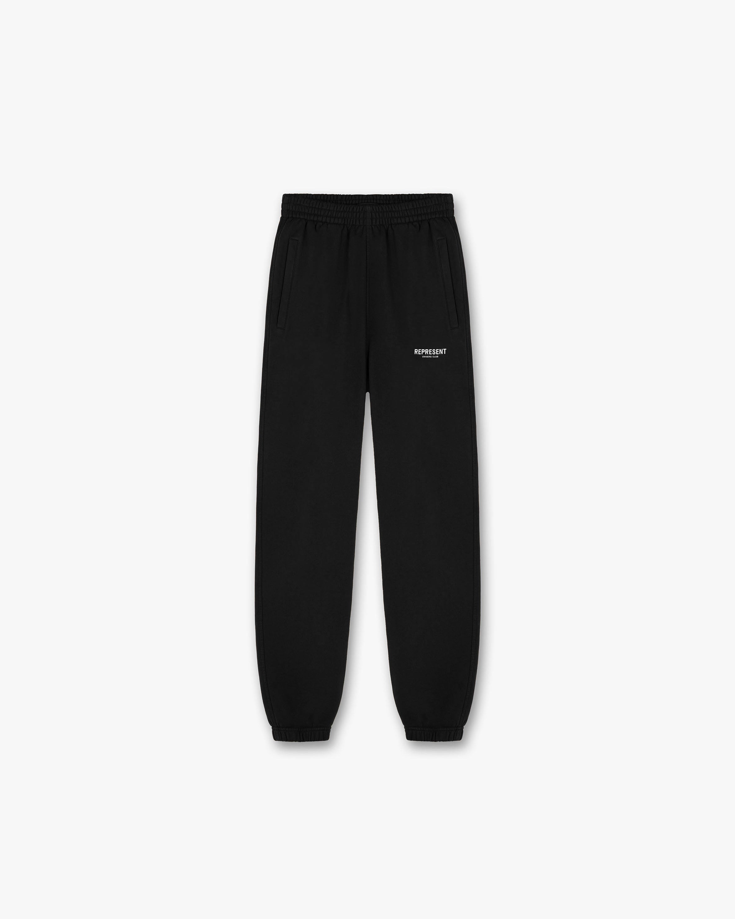 Represent Owners Club Sweatpants for Men - Premium Black Joggers with Comfort Fit | Lounge, Gym & Casual Wear