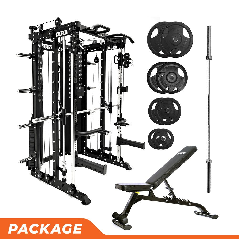 Force USA G15 Home Gym Starter Package - Strength Training Equipment for Full Body Workouts - Perfect for Home Fitness & Weight Lifting