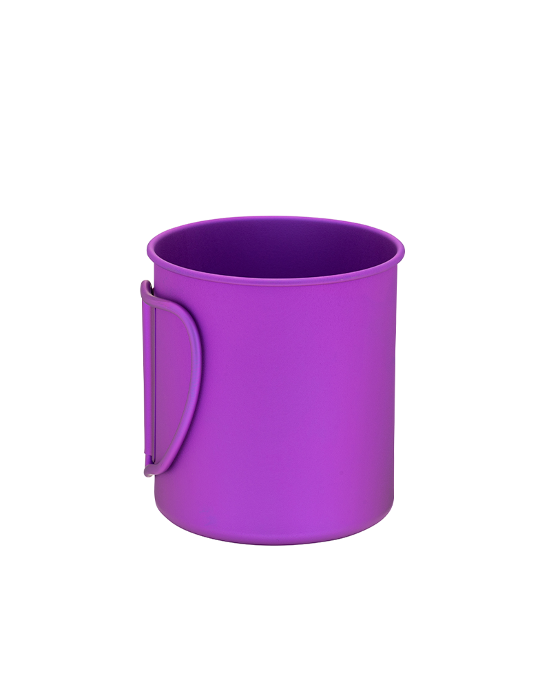 Premium Titanium Single Wall 450ml Camping Cup - Lightweight & Durable for Outdoor Adventures, Hiking, and Travel