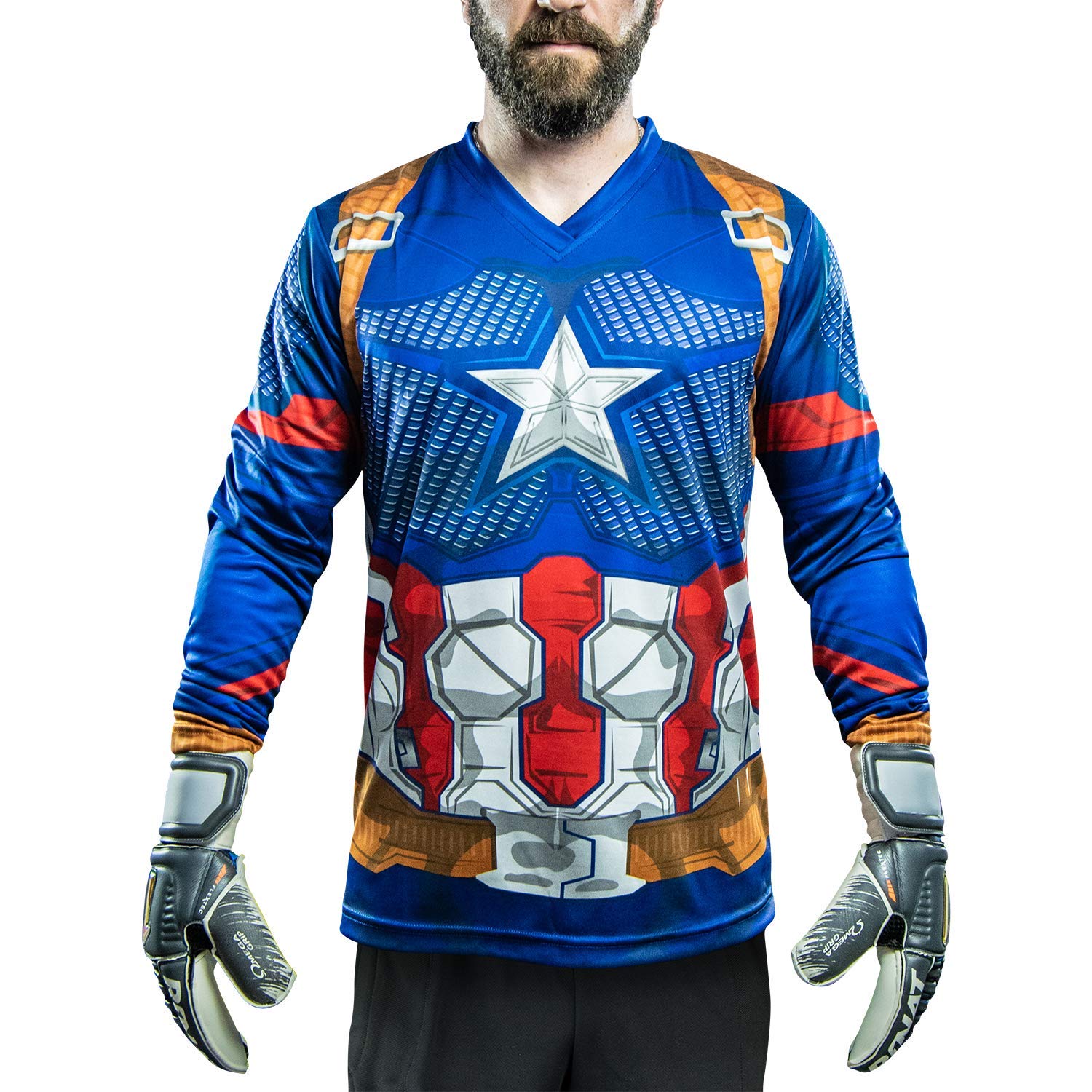 El Captain II Goalkeeper Jersey - Professional Soccer Goalie Shirt for Men & Women - Breathable & Lightweight Goalkeeper Uniform for Training & Matches - Perfect for Soccer, Futsal & Goalkeeper Practice