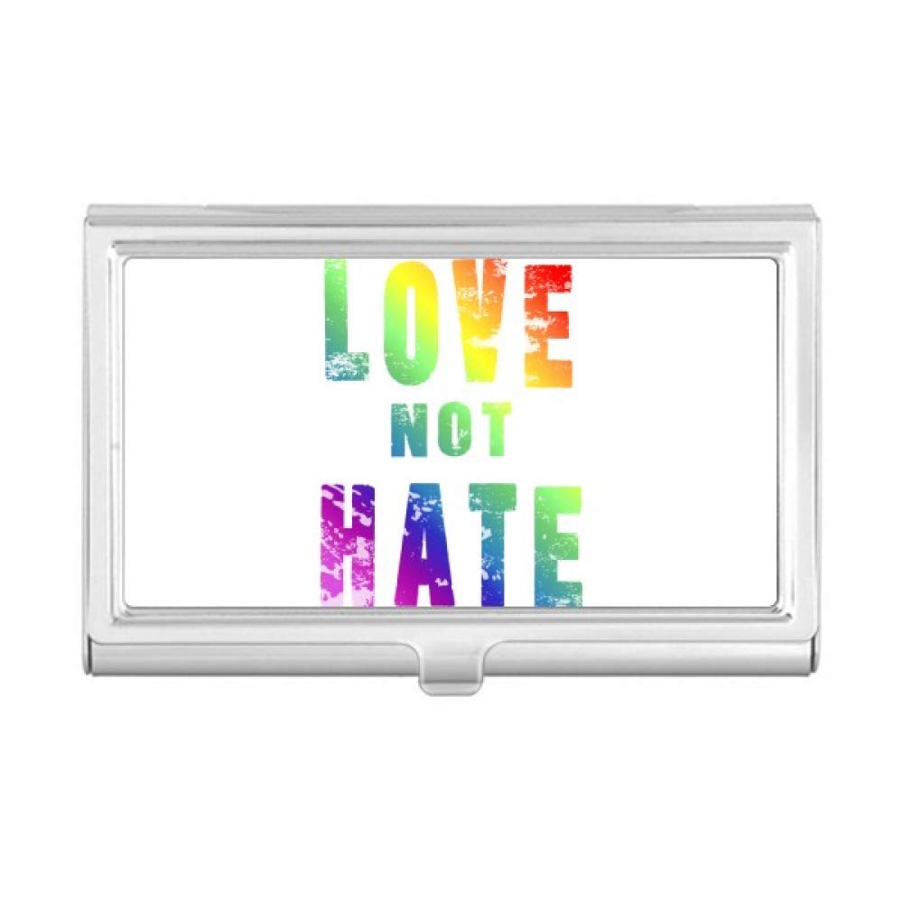 Rainbow LGBT Business Card Holder - Gay Pride Lesbian Flag Design Wallet Case for Credit Cards & IDs - Perfect for Pride Events, Office, and Travel