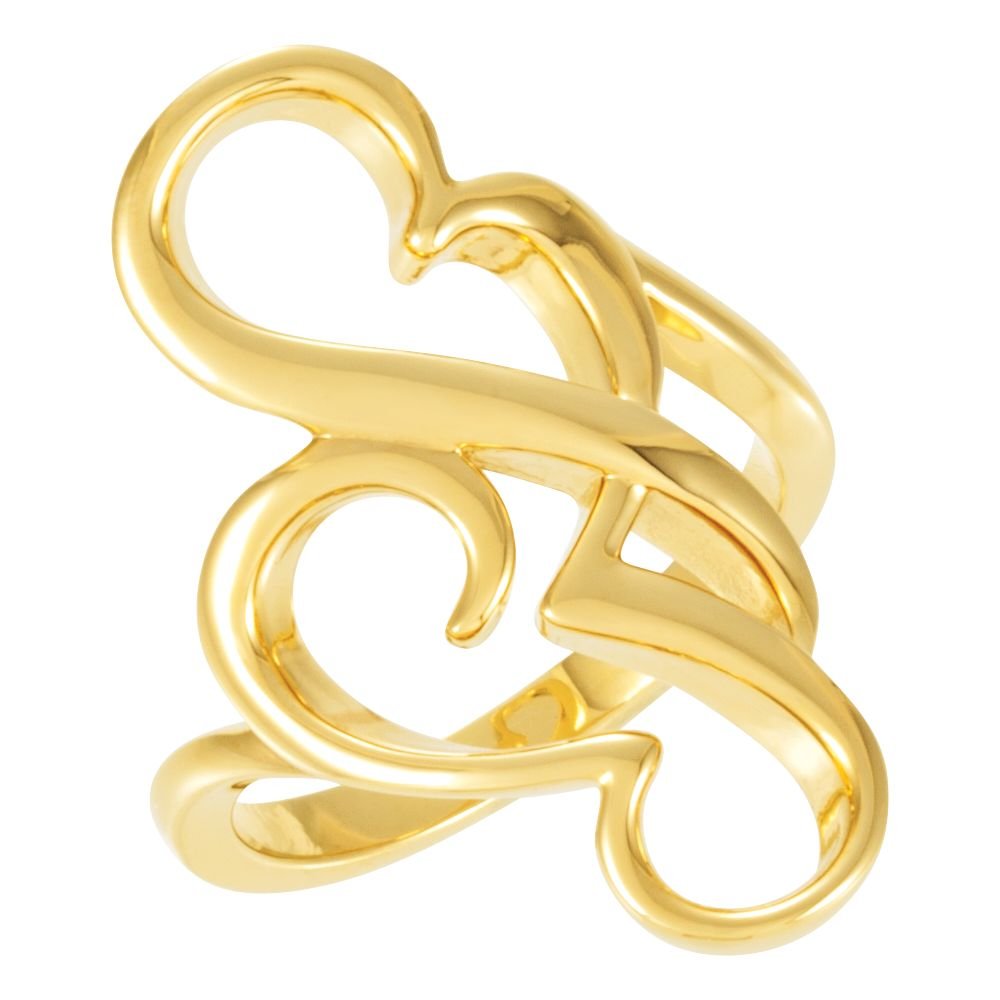 14K Yellow Gold Freeform Ring for Women - Unique Handmade Boho Jewelry - Perfect for Everyday Wear, Gifts & Special Occasions