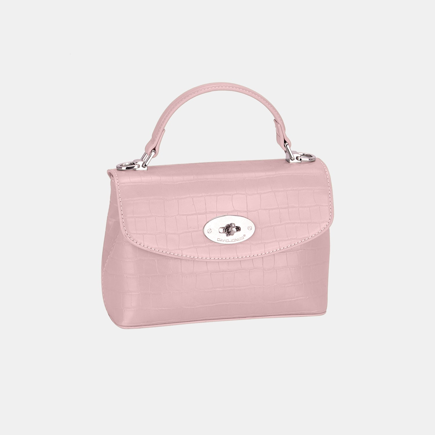 David Jones Textured PU Leather Handbag for Women - Stylish Crossbody Purse with Adjustable Strap, Perfect for Work, Travel & Everyday Use