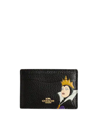 Coach Disney Evil Queen Card Case - Slim Wallet for Credit Cards & ID - Perfect for Disney Fans, Travel & Everyday Use