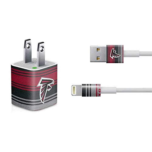 Official NFL Atlanta Falcons Trailblazer Design Skin Decal for iPhone Charger (5W USB) - Compatible with iPhone Accessories | Perfect for Home, Office & Travel Use