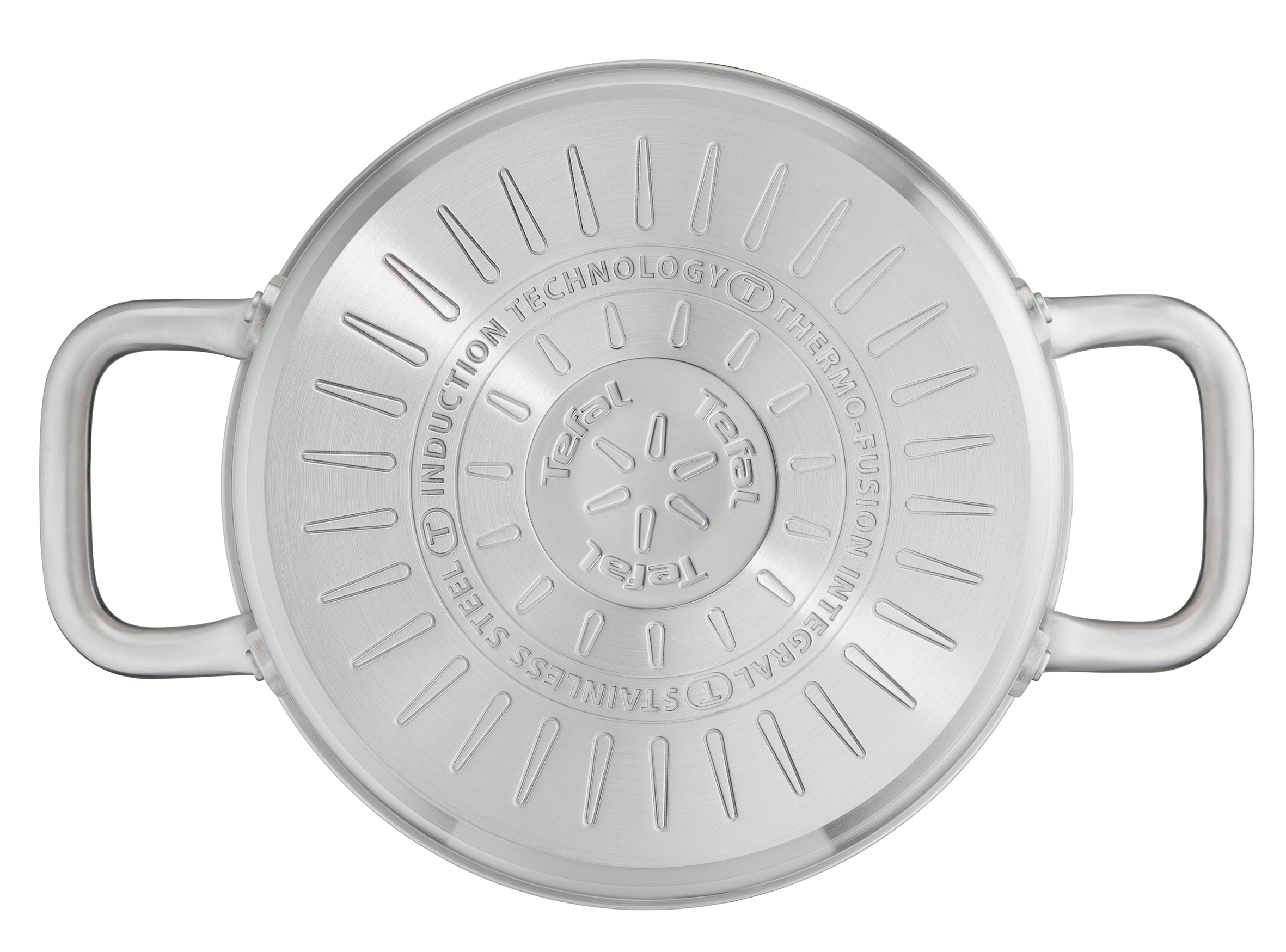 Tefal Virtuoso Stainless Steel Induction Stewpot 24cm/4.7L with Lid - Premium Cookware for Soups, Stews & Slow Cooking - Perfect for Gas, Electric & Induction Stovetops