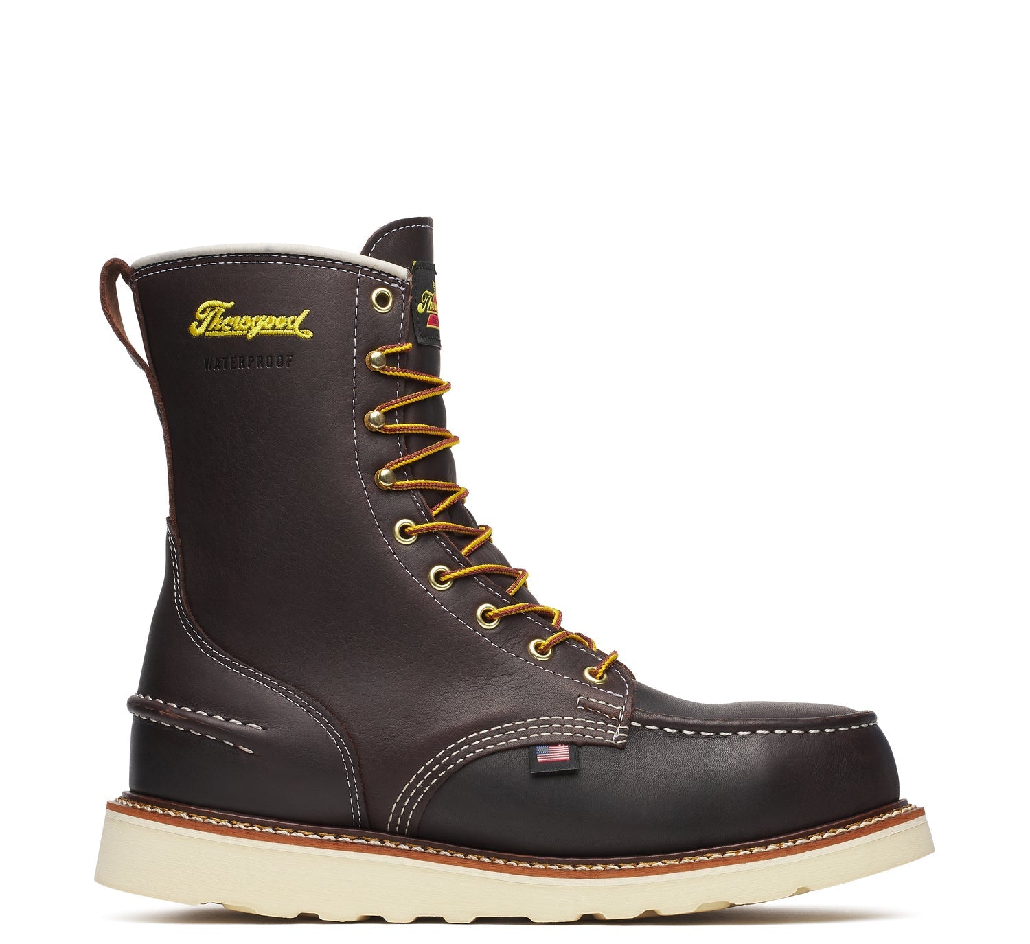Thorogood Men's 1957 Series MAXWear Wedge Moc Toe Waterproof Steel Toe Work Boots - Heavy Duty Safety Shoes for Construction, Warehouse & Outdoor Work