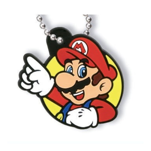 Super Mario 2 Inch Rubber Keychain - Takara Tomy Mascot Series | Official Nintendo Licensed Collectible | Perfect for Backpacks, Keyrings & Gifts for Gamers
