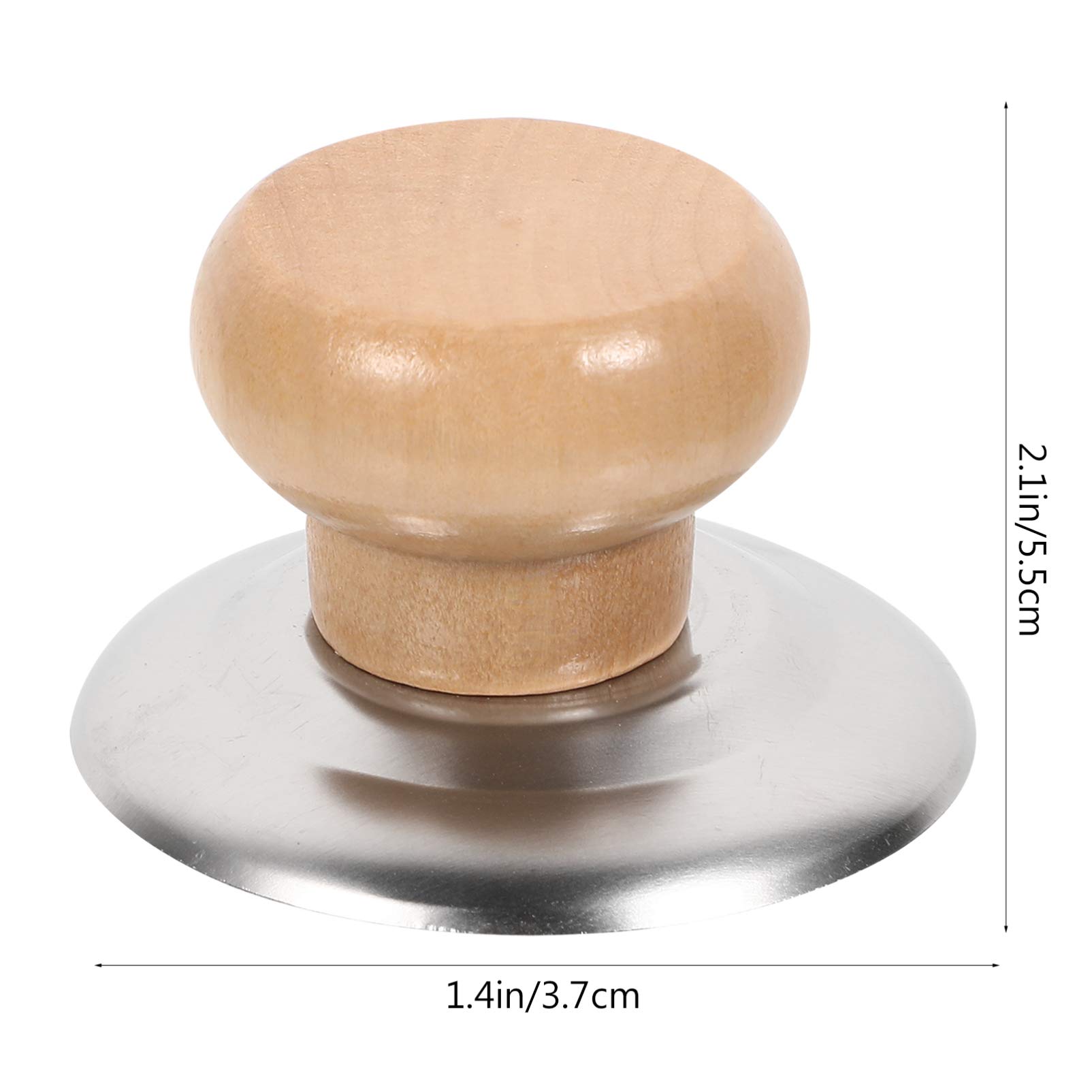 12pcs Universal Wooden Pot Lid Knobs - Solid Wood Cookware Handles for Saucepan, Glass & Stove Top Covers - Kitchen Accessories for Secure & Easy Grip While Cooking