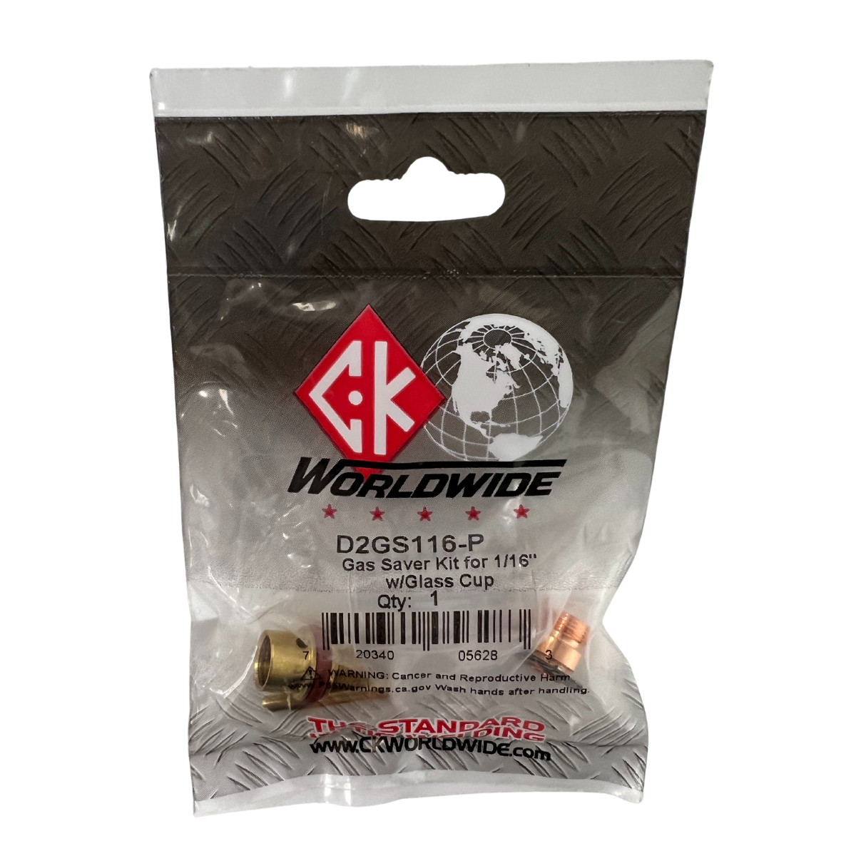 CK Worldwide 2 Series 1/16 Gas Saver Kit - D2GS116 - Energy Efficient Welding Torch Accessories for MIG/TIG Welding - Perfect for Automotive Repair & Metal Fabrication