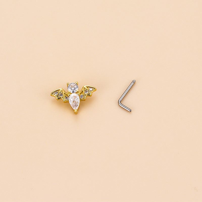 20G Surgical Steel Raincloud Nostril Piercing Ring - Hypoallergenic Body Jewelry for Sensitive Skin | Perfect for Everyday Wear, Parties & Self-Expression