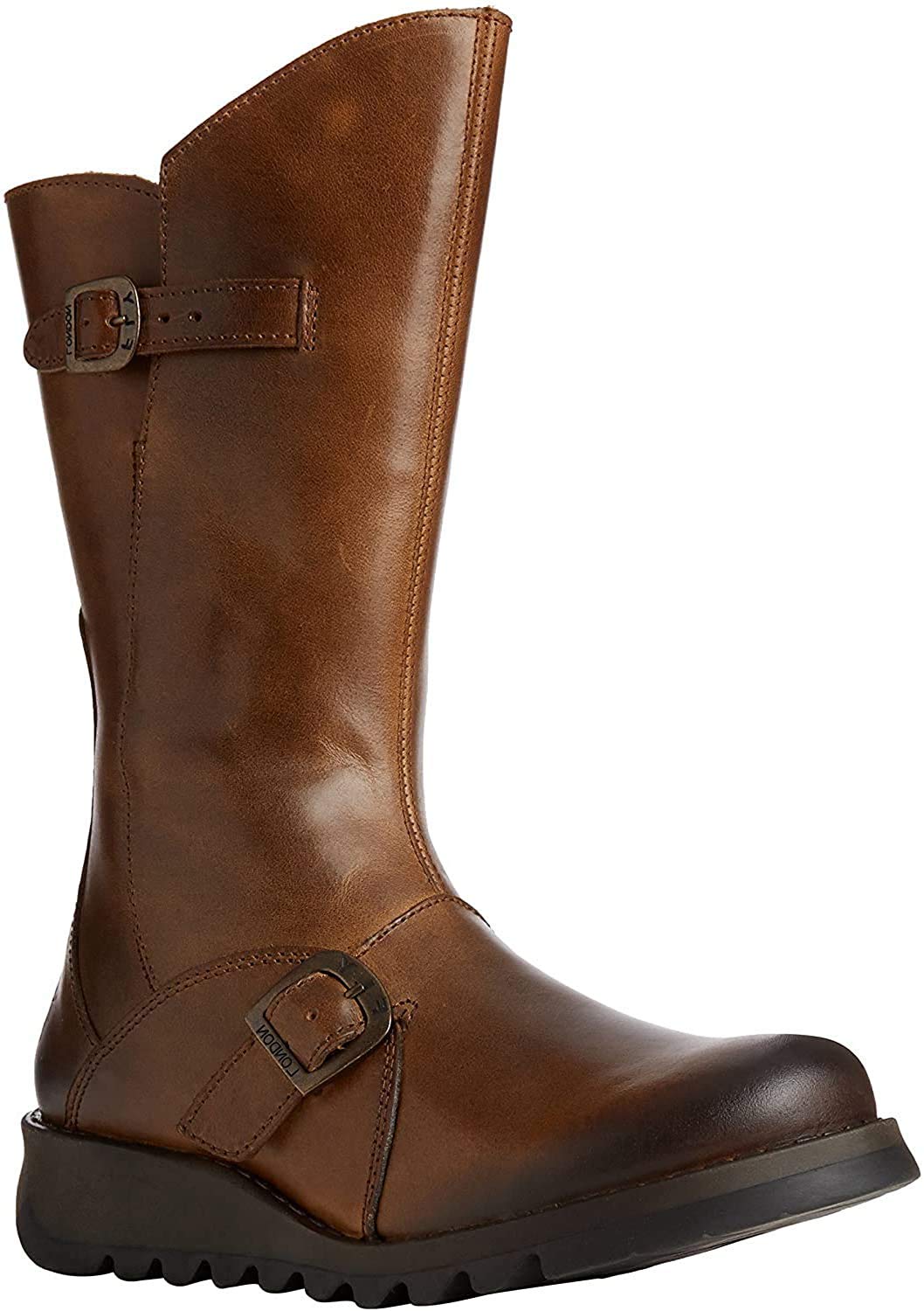 Fly London Women's Mes 2 Buckle Ankle Boots - Stylish & Comfortable Leather Booties for Women | Perfect for Casual Outfits, Work & Night Out