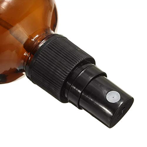 JARBAZAAR 4-Pack 100ml Amber Glass Spray Bottles with Fine Mist Pump for DIY Perfume, Essential Oils, Aromatherapy, Beauty Products - Perfect for Home, Travel & Skincare Routine