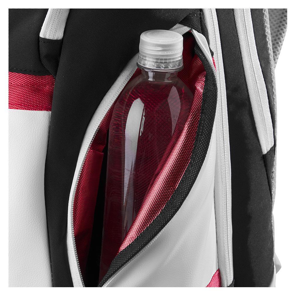 Courage Collection Tennis Backpack - Black & White | Durable Sports Bag for Tennis Players & Athletes | Perfect for Courts, Gyms & Travel