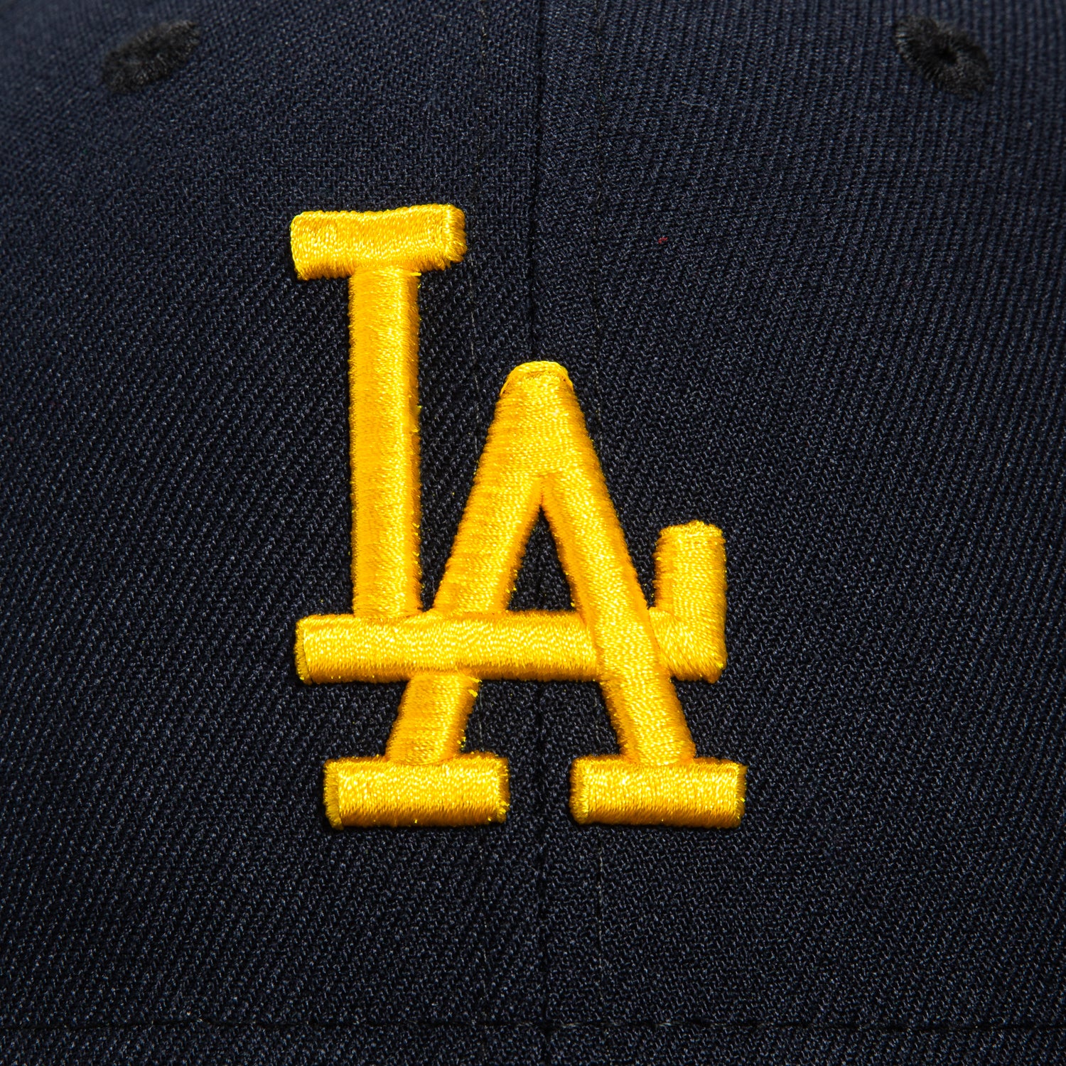 New Era 59Fifty Los Angeles Dodgers Jackie Robinson 50th Anniversary Patch Baseball Cap - Navy & Gold - Deep Ocean Color - Perfect for Game Day & Sports Fans