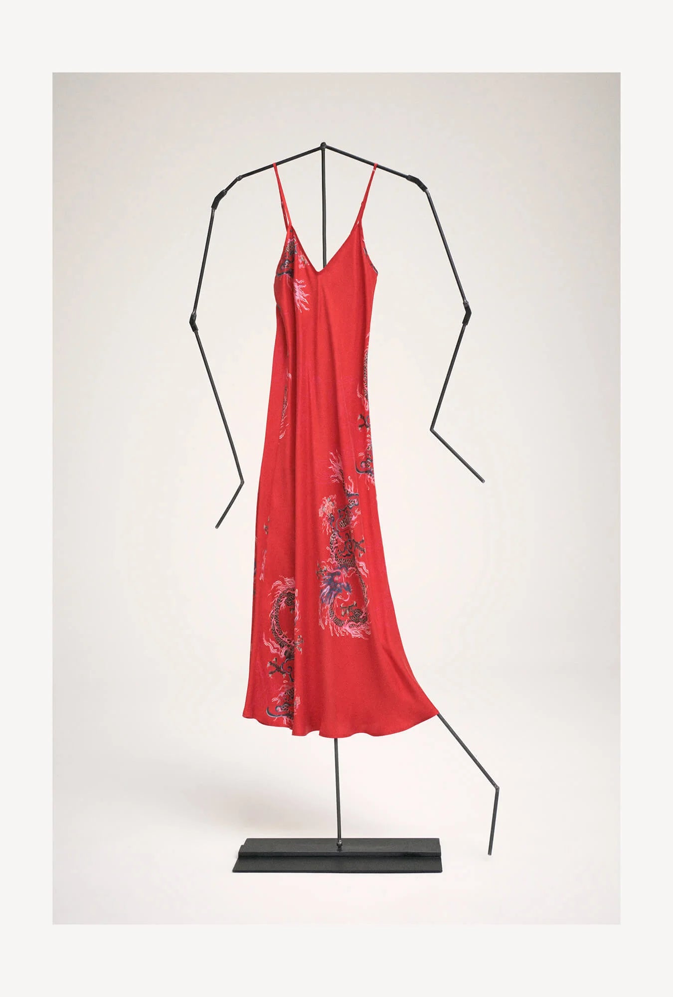 90s Slip Dress Year of the Dragon - Vintage Floral Satin Nightgown & Loungewear for Women - Perfect for Valentine's Day, Date Night or Bridal Shower