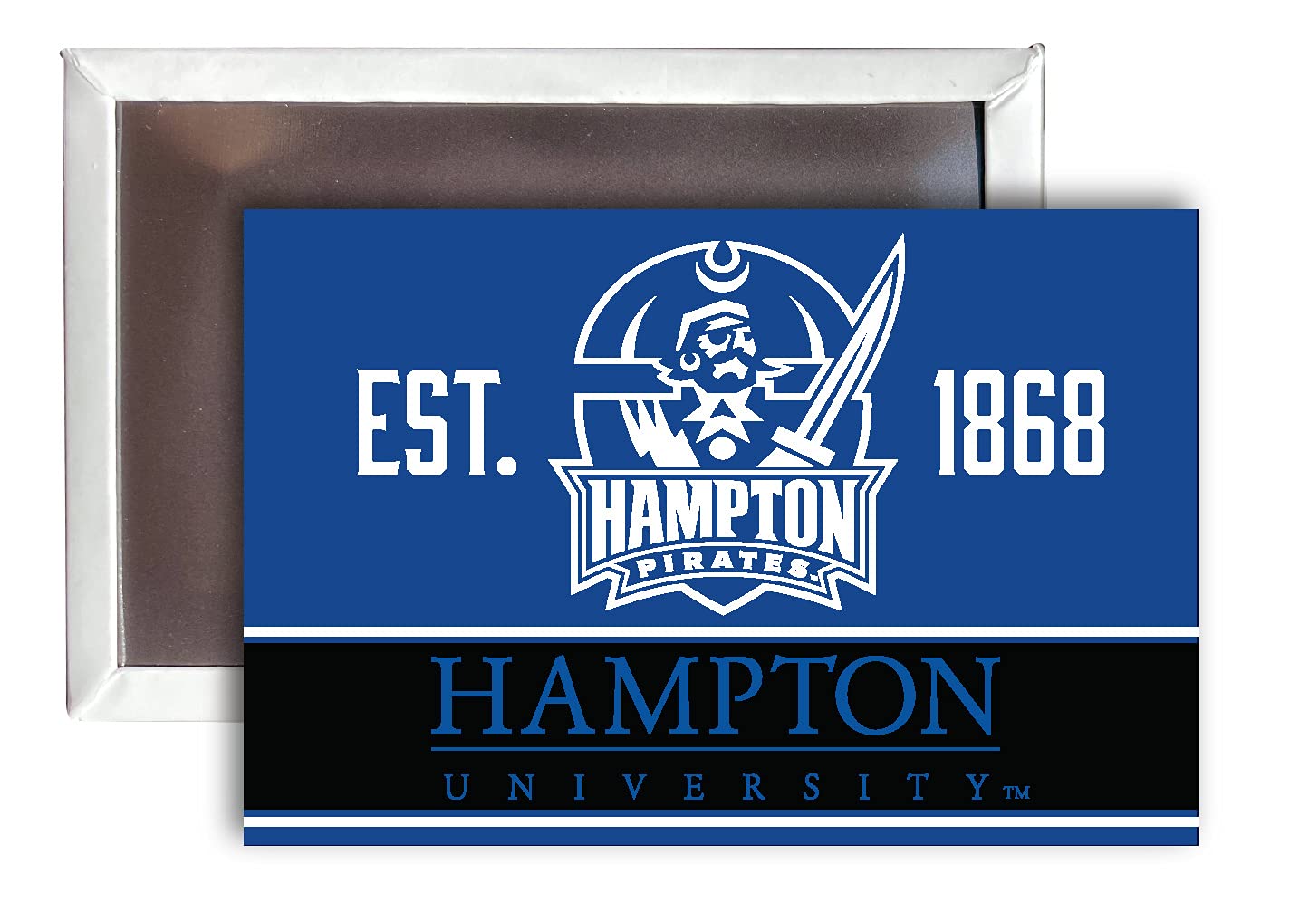 Official Hampton University 2x3 Inch Fridge Magnets 4-Pack - Licensed Collegiate Decor for Dorms, Offices & Home Refrigerators
