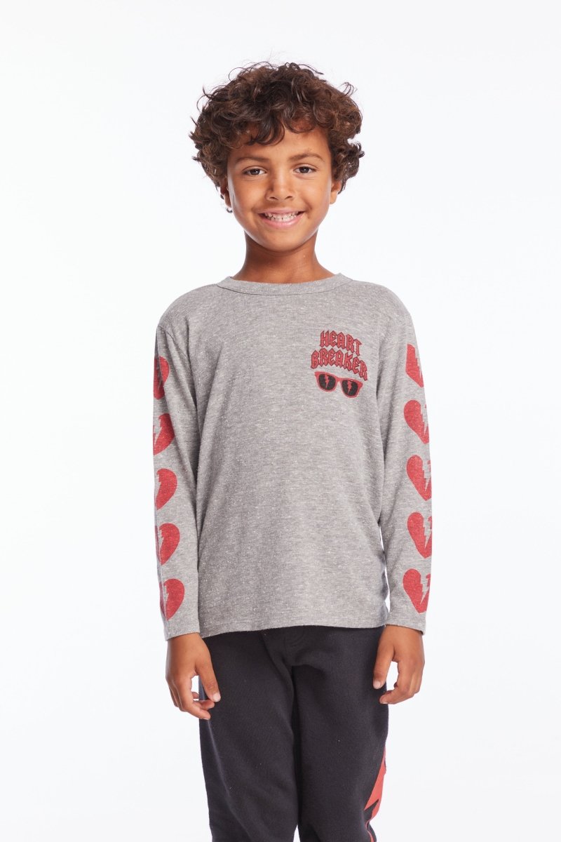 Heartbreaker Long Sleeve T-Shirt for Men - Trendy Graphic Tee for Casual Wear, Date Night & Street Style