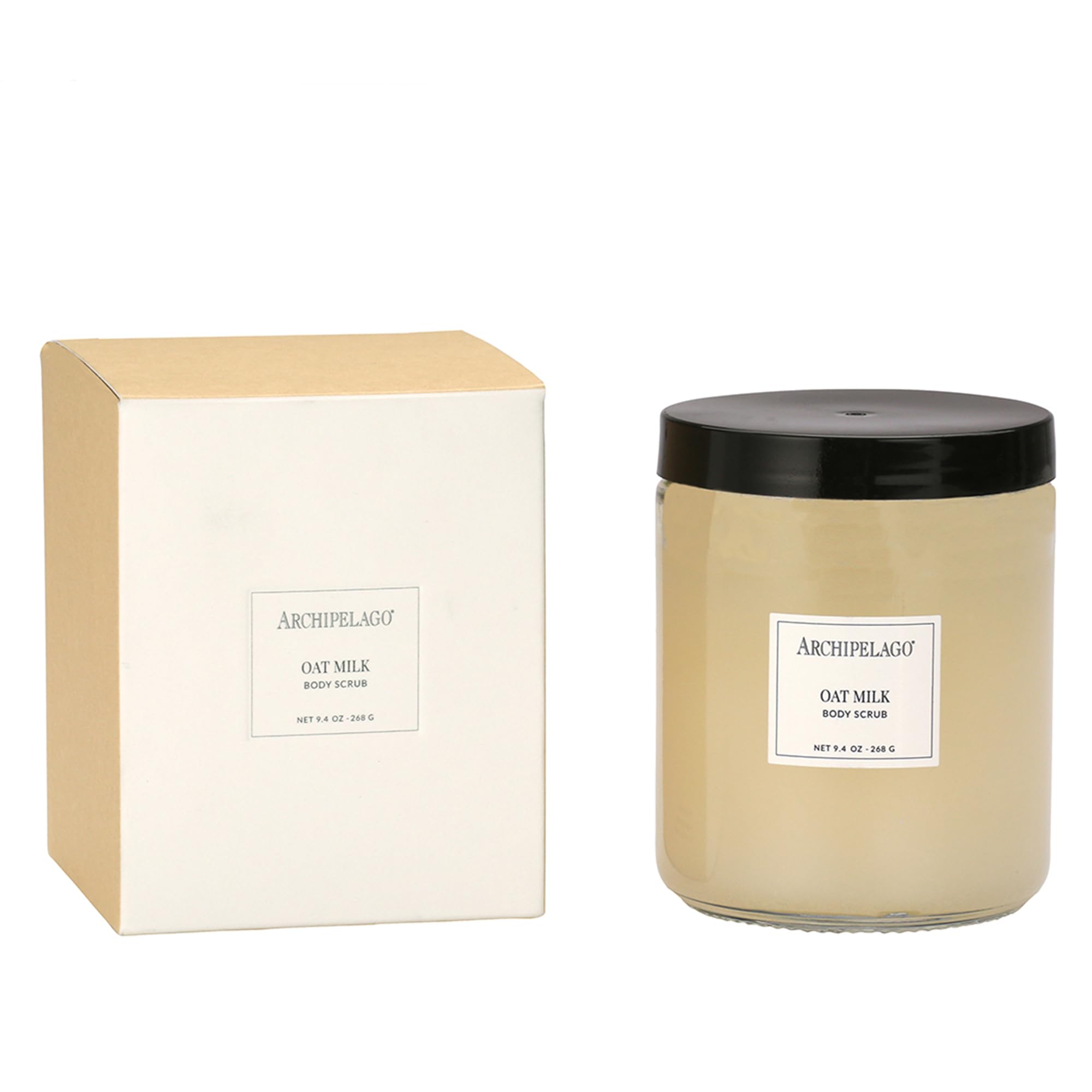 Archipelago Botanicals Oat Milk Body Scrub - Natural Exfoliating Body Scrub with Wild Oats for Smooth, Glowing Skin (9.4 oz) | Perfect for Dry Skin Care & Spa Day Self-Care Routine