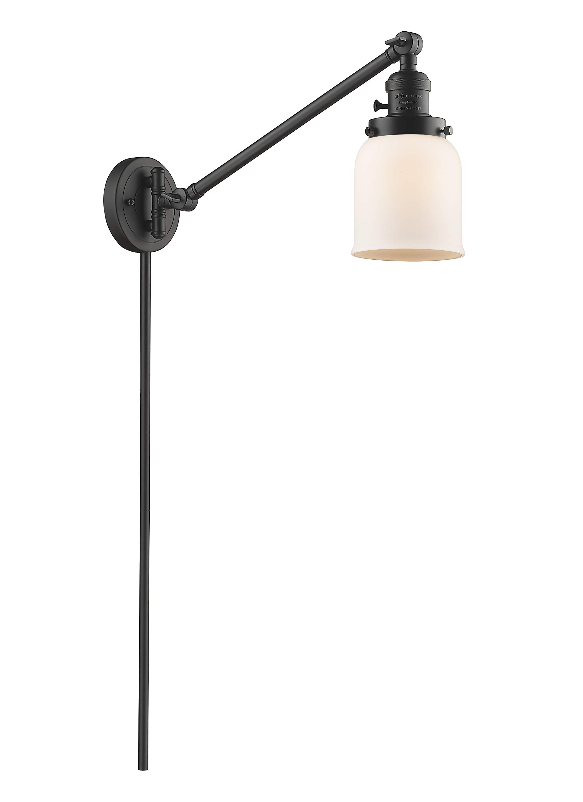Innovations 237-OB-G51-LED Vintage Style Adjustable Swing Arm Lamp - Dimmable LED Desk Light in Oil Rubbed Bronze Finish - Perfect for Reading Nook, Home Office or Bedside Table Lighting
