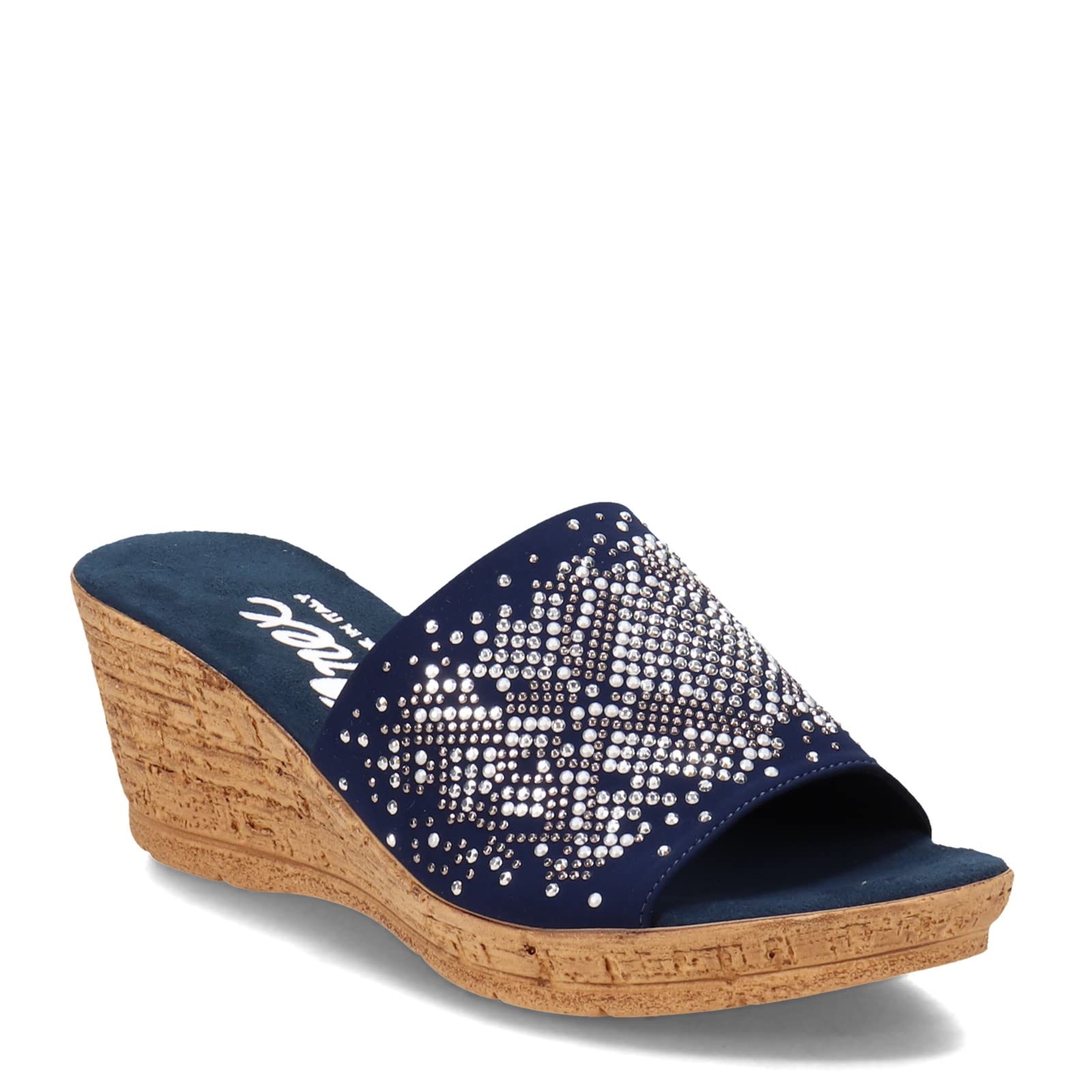 ONEX Women's Joline Comfortable Navy Sandals Size 10 M - Perfect for Beach, Vacation & Summer Outfits