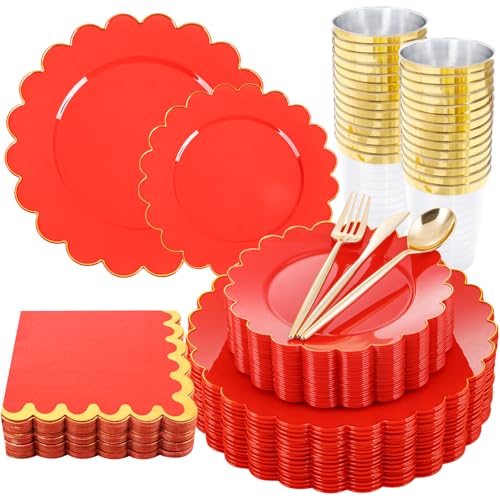 Red with Gold