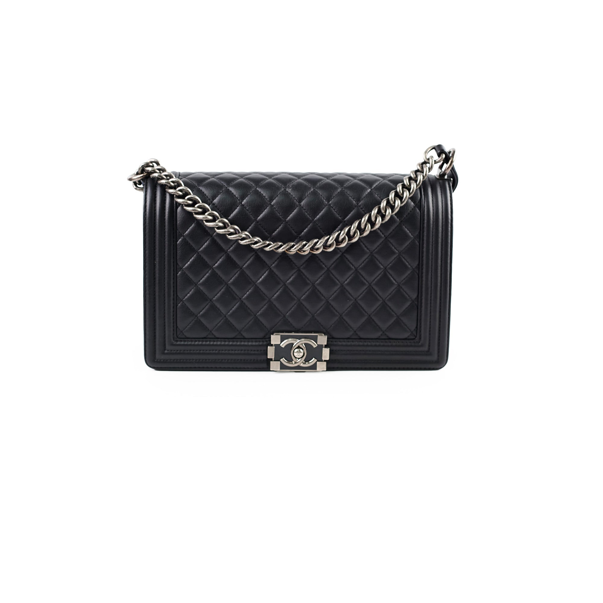 Chanel New Medium Boy Bag Black - Luxury Designer Handbag for Women | Perfect for Evening Parties, Date Nights & Special Occasions