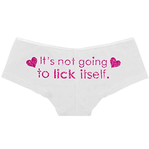Cheeky - White (Limited Edition - Lick Itself Hearts - Pink Sparkle)