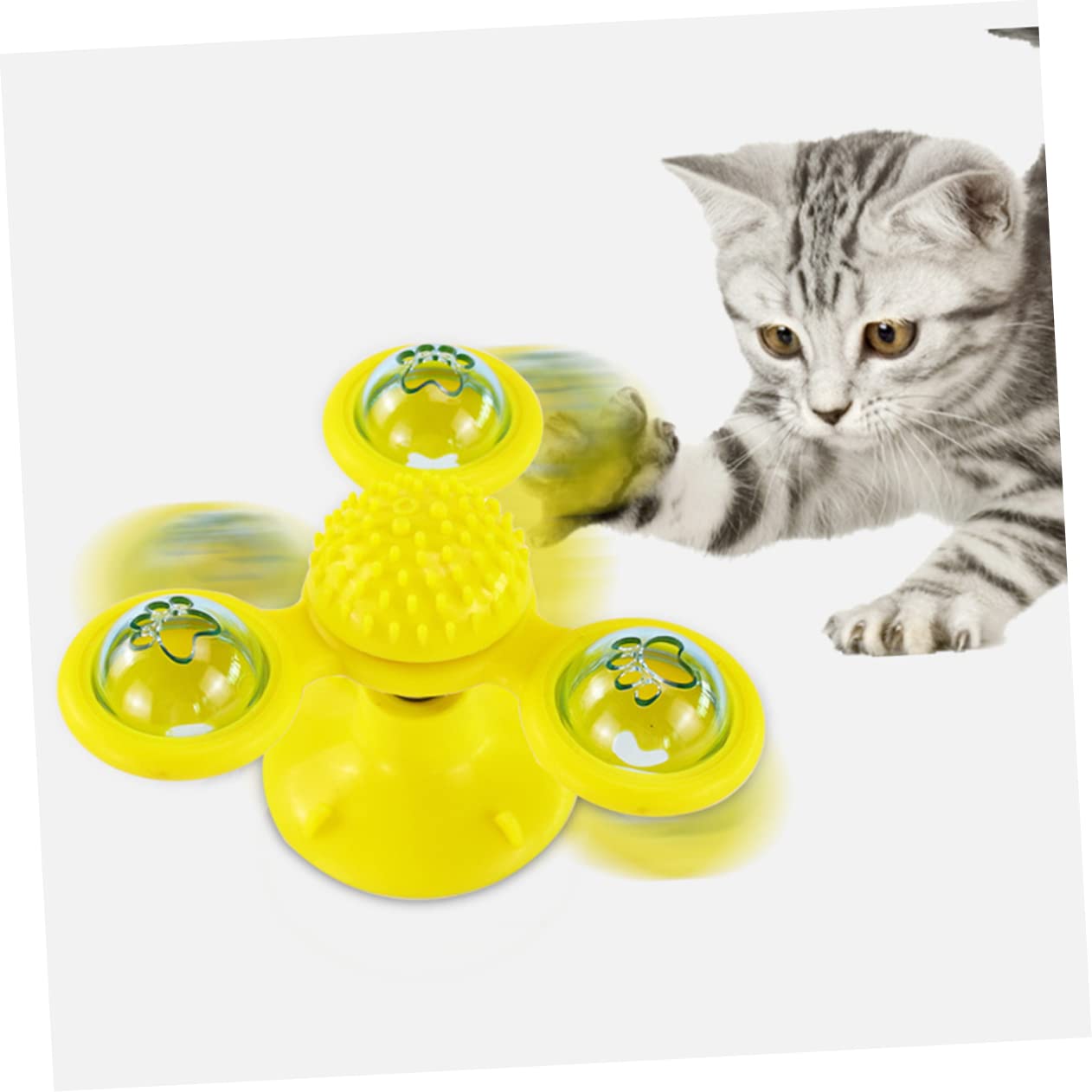 Bestoyard Interactive Cat Windmill Toy - Rotating Scratching & Brain Teaser Puzzle for Indoor Cats - Fun Playtime & Exercise for Kittens & Adult Cats - Perfect for Playrooms, Living Rooms & Pet Enrichment