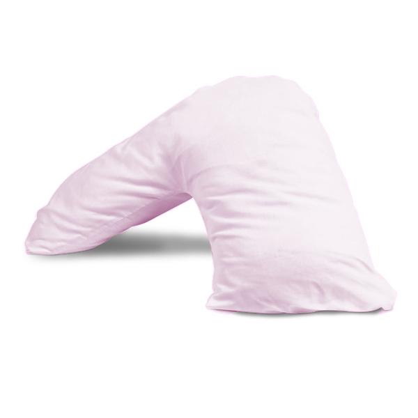 Riggs Percale Orthopedic V-Shaped Pillow Case - Breathable & Supportive for Neck Pain Relief - Perfect for Travel, Home, and Office Use