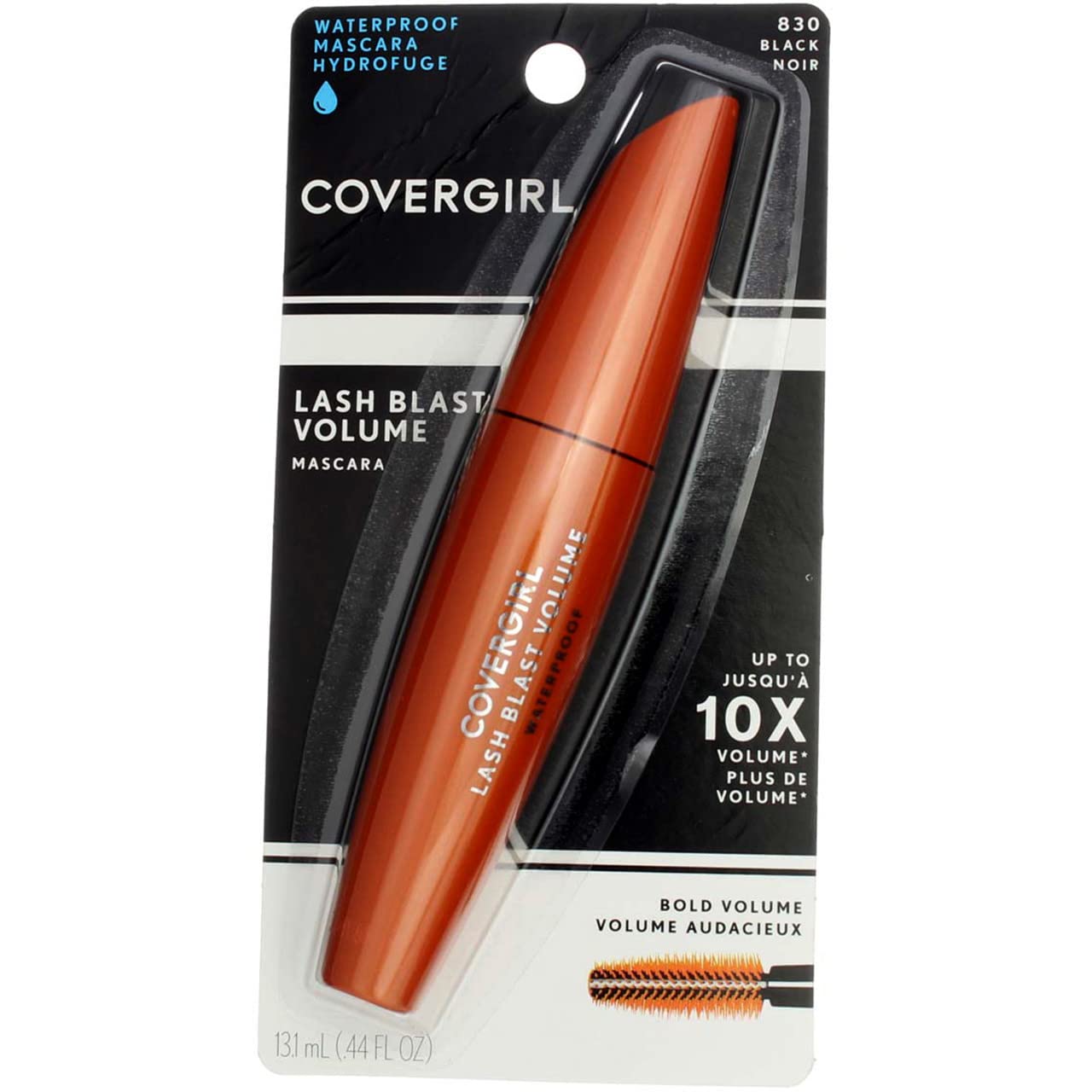 CoverGirl Lash Blast Waterproof Volume Mascara - Black (830) 0.44 oz, Pack of 5 | Long-Lasting, Smudge-Proof Formula for Dramatic Lashes | Perfect for Weddings, Swimming & Everyday Wear