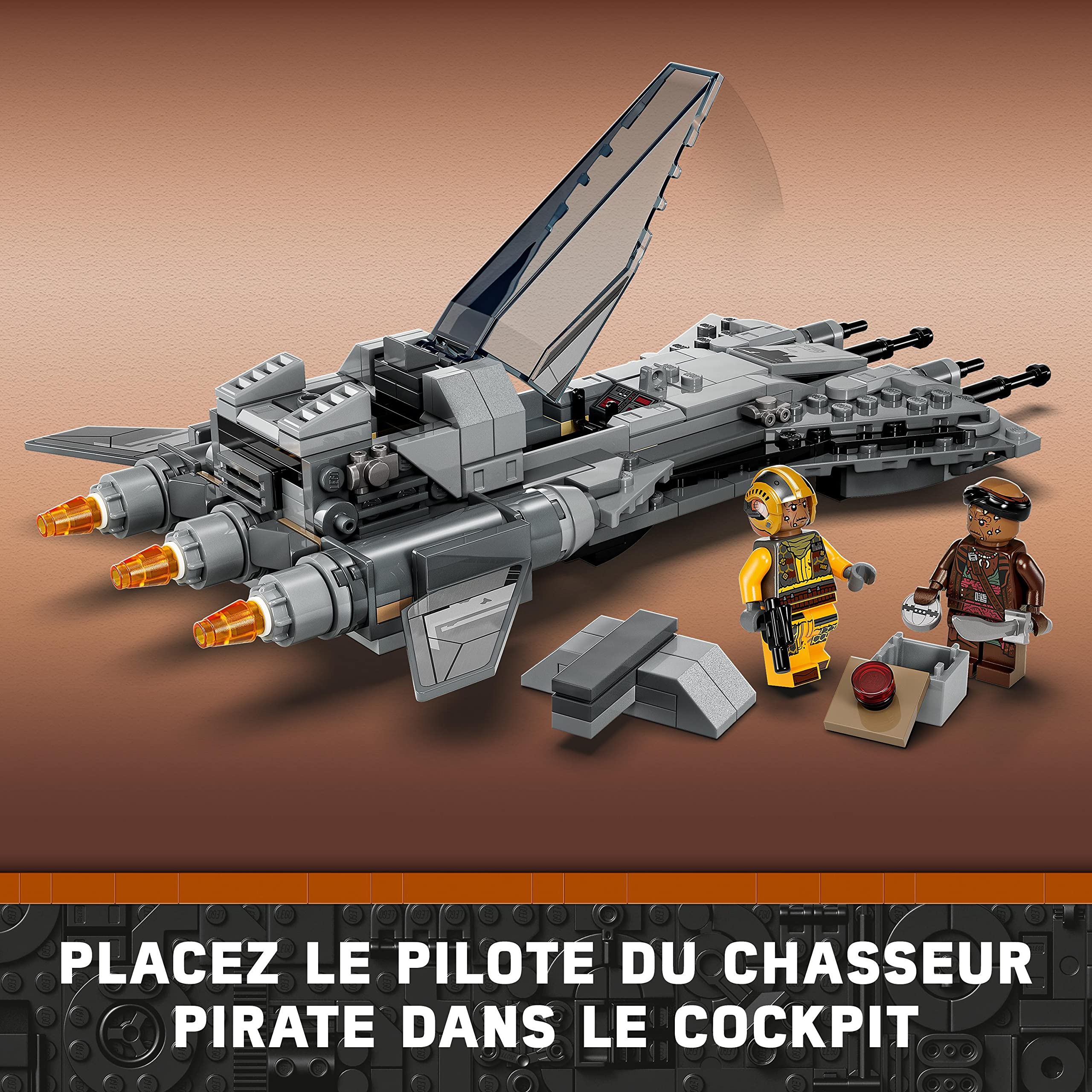 LEGO Star Wars Pirate Snub Fighter Building Toy Set (75346) - The Mandalorian Season 3 Collectible with Starfighter Model, Pilot & Vane Minifigures - Perfect Gift for Boys & Girls Ages 8+ | Great for Space Battles & Star Wars Themed Playtime