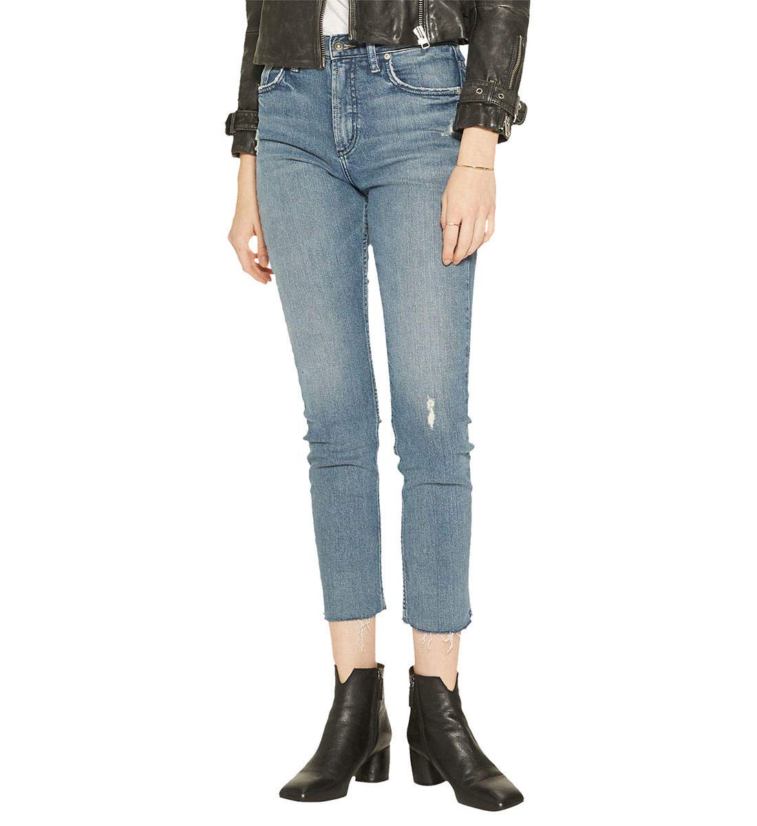 Silver Jeans Co. Women's Frisco High Rise Straight Leg Jeans - Comfortable & Stylish Denim Pants for Casual Wear, Work & Everyday Outfits