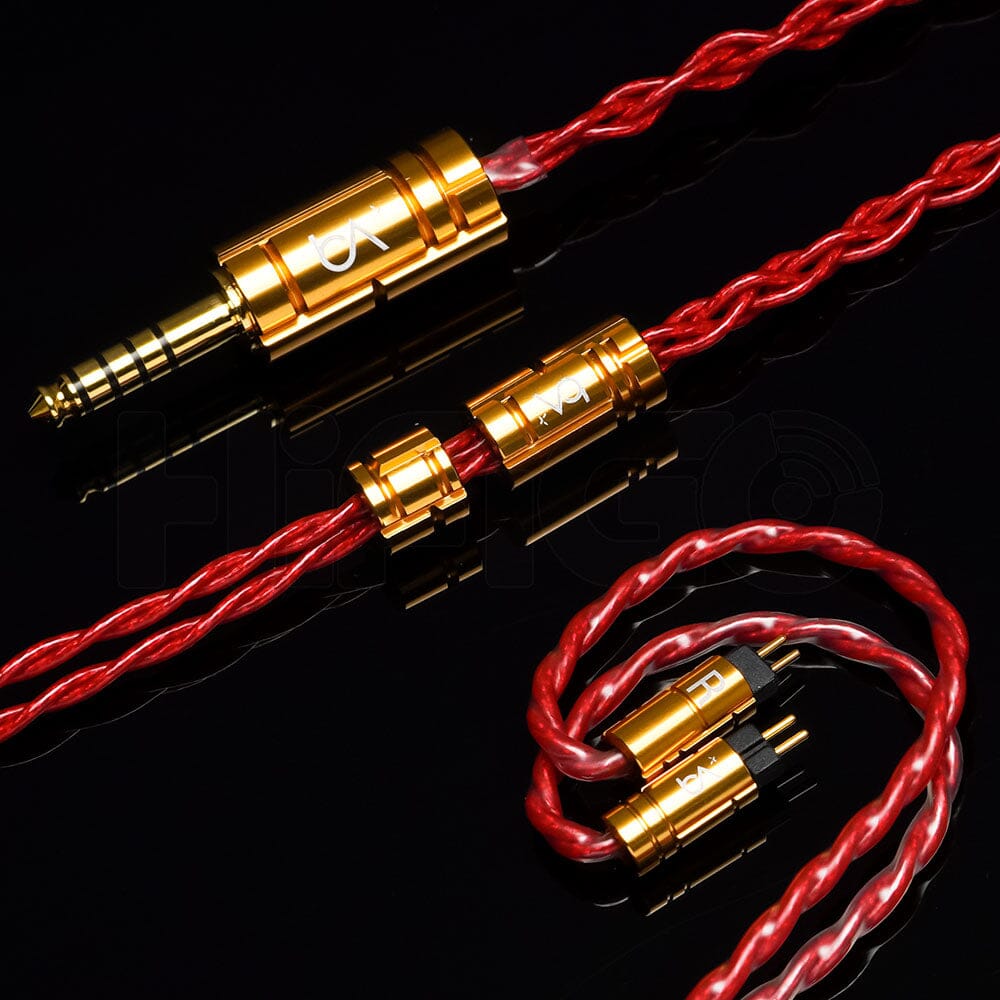 Premium Beat Audio Vermilion MKIII 4-Wire & 8-Wire Upgrade Earphone Cable - High-Quality Audio Replacement for IEMs, Perfect for Audiophiles & Music Professionals - Studio, Gaming, Travel Use