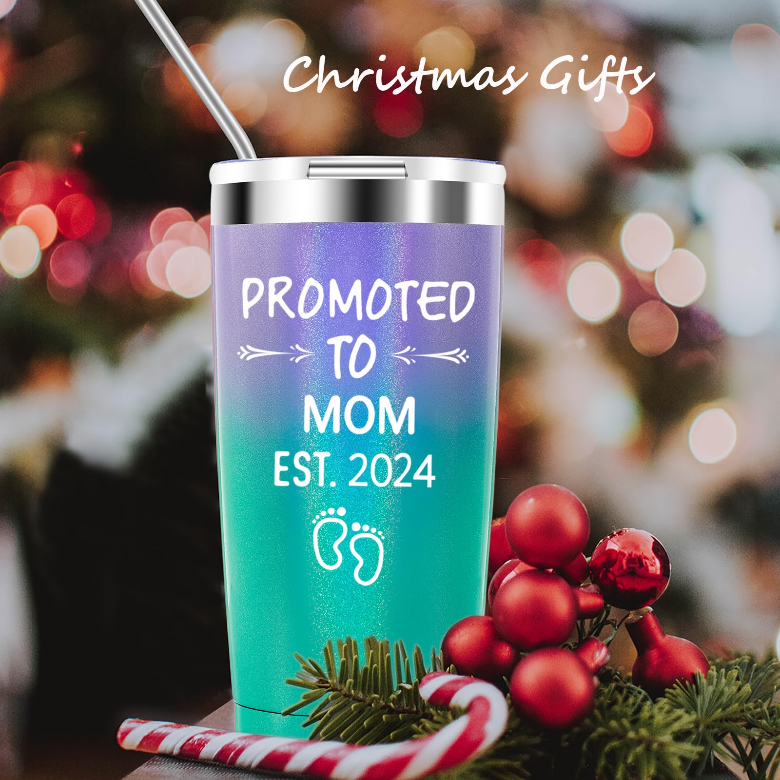 JERIO 2024 New Mom Gift Set - 20oz Stainless Steel Tumbler, Perfect for First-Time Moms, Mother's Day, Pregnancy, and Postpartum - Ideal for Home, Office, and On-the-Go Hydration